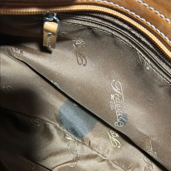 Fossil Tan Leather Shoulder Bag with Double Straps - Picture 9 of 13